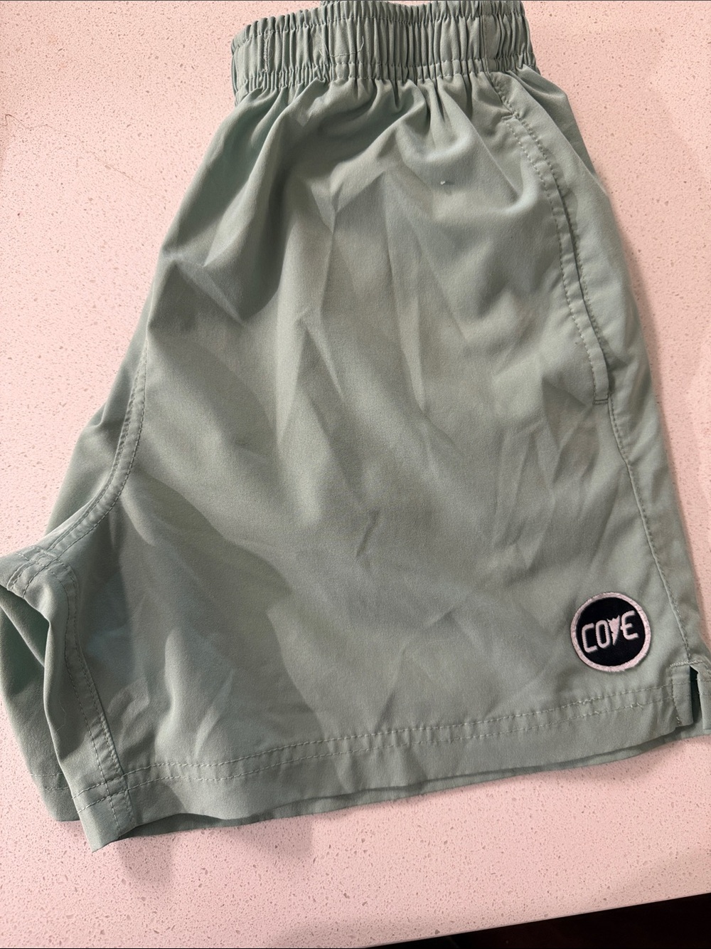 Cove Sage Green Swim Trunks